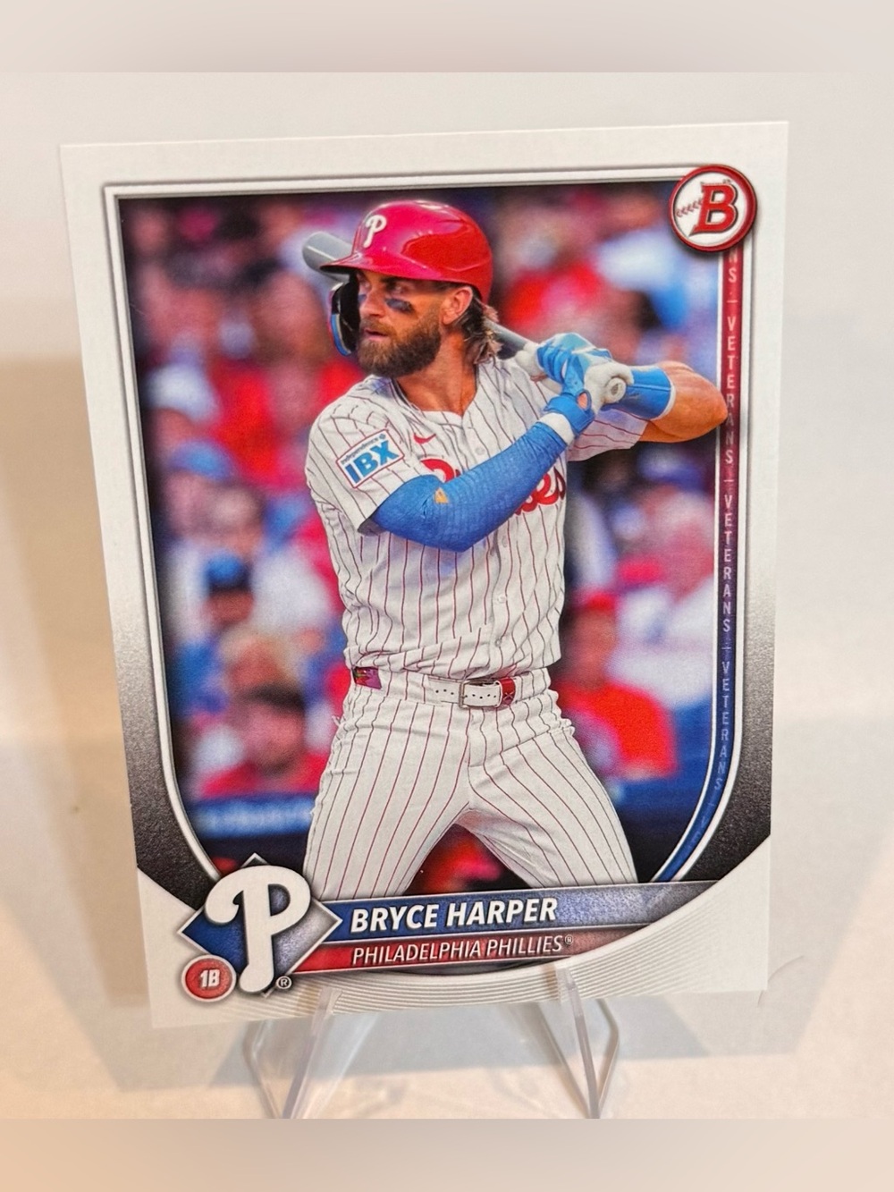 2025 Topps Bowman # 3 Bryce Harper-1 B Philadelphia Phillis baseball card